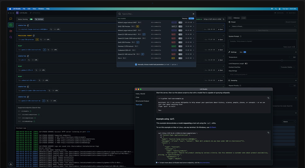 在 M3 Ultra Mac Studio 上使用 LM Studio 和 Apple MLX 檢視學習模型