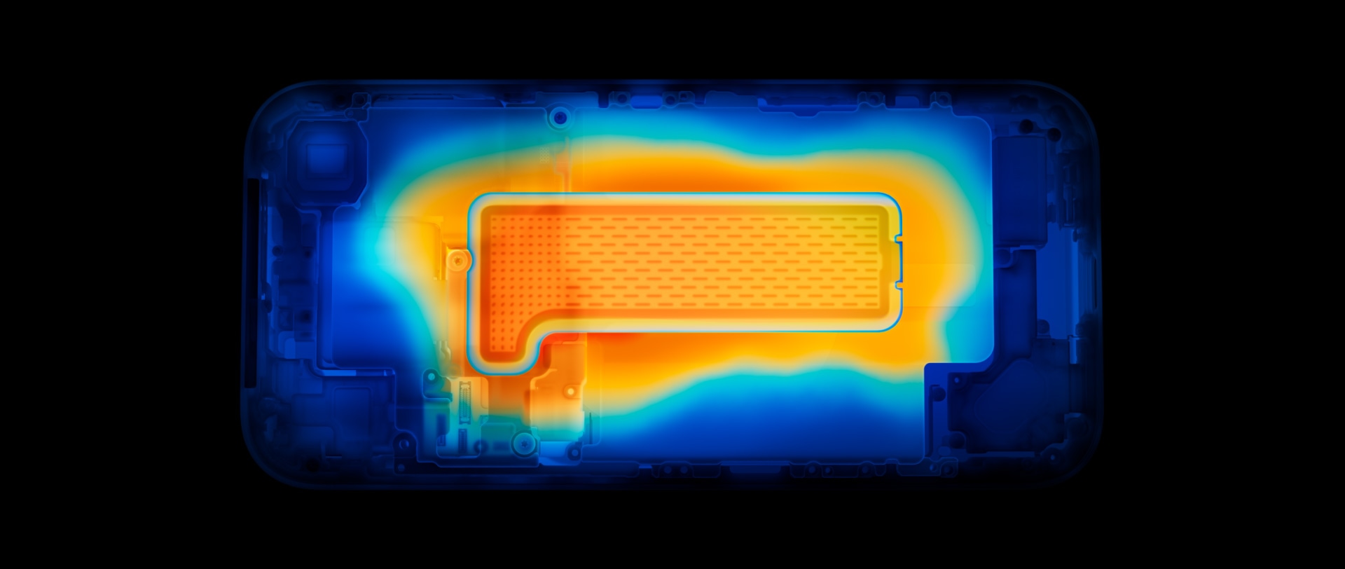 „iPhone 17 Pro“, priekinė pusė, demonstruojamos „A19 Pro“ lusto našumo galimybės rodant sceną iš vaizdo žaidimo „Arknights: Endfield“