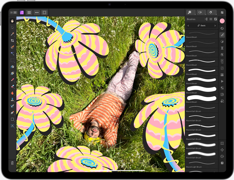 Upravovanie fotky na iPade Air