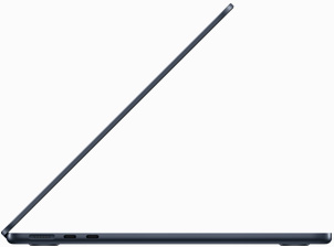 MacBook Air külgvaates toonis öösinine